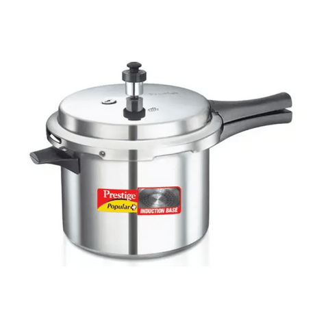 Prestige Popular Plus Virgin Aluminium Gas & Induction Compatible Pressure Cooker, 5 Litre (10203)
 
