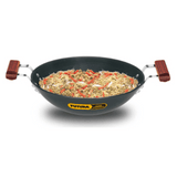 Hawkins 3.75 Litre Futura Hard Anodised Deep Fry Pan, Black AD375