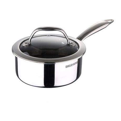 Bergner SS Hi-Tech Tri-Ply Saucepan With Lid 18 Cm (BG-31149-MM)