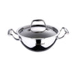 Bergner Argent Stainless Steel Wok with Lid 26 Cm (BG-6348)