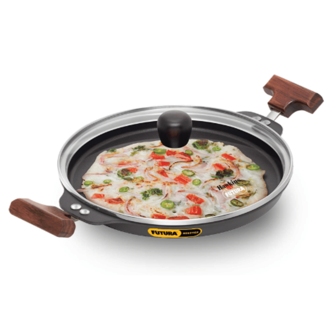 Hawkins 24 cm Futura Nonstick Uttapam Pan, Black NUP24G