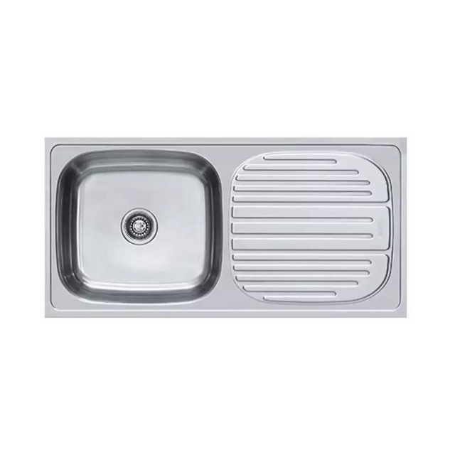 Franke 611 X OMNI (904x504/36x20)  Stainless Steel 1mm European Satin Finish Single Bowl with Drain Board Sink 101.0153.112