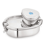 JVL Stainless Steel Capsule Leakproof Lunch Box With Small Container 500ml (CLP-1C )