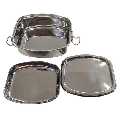 
JVL Stainless Steel Elite Leakproof Lunch Box With Inner Plate 500ml 
(ELP-1)


