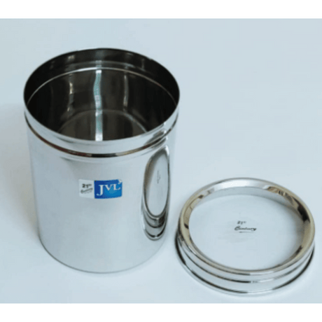 JVL Stainless Steel 450ml Vintage Clear Air Tight Canister With See Through Lid (VCC -1) 