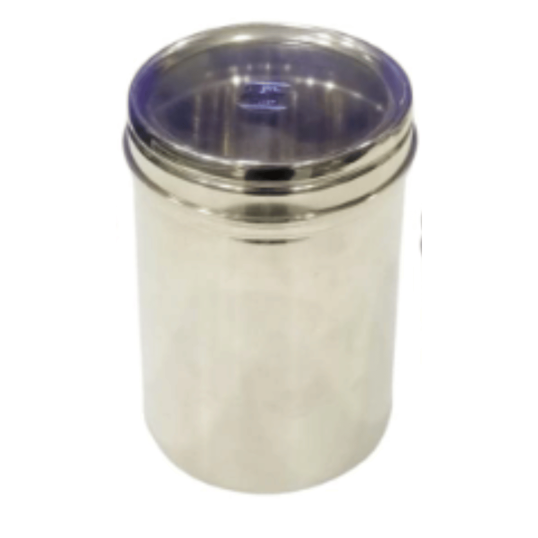 JVL Stainless Steel 1250ml Vintage Clear Air Tight Canister With See Through Lid (VCC-3) 