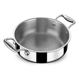 Stahl 2.2 Litre Triply Stainless Steel Cook & Serve Casserole with Lid, 4820