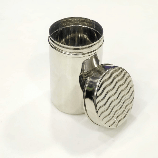 JVL Stainless Steel 1250ml Vintage Designer Air Tight Canister With See Through Lid (VDC-3) 