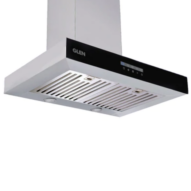 Glen 60cm  Designer Intelligent Kitchen Chimney |Touch Control, Baffle filters |1000 m3/h -Silver |6052 TS