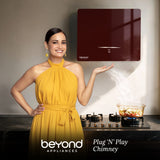 Cube, Plug 'N' Play Chimney (Burgundy, BLDC)
