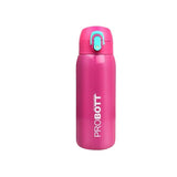 Little 390ml Kids Thermos Flask – Stainless Steel Vacuum Insulated Water Bottle with One-Click Flip Lid, Leak-Proof, Pink | PB 390-01