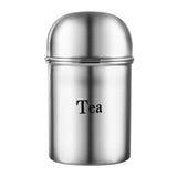 High Dome Stainless Steel Tea Sugar Containers Set of 2 - 350ml