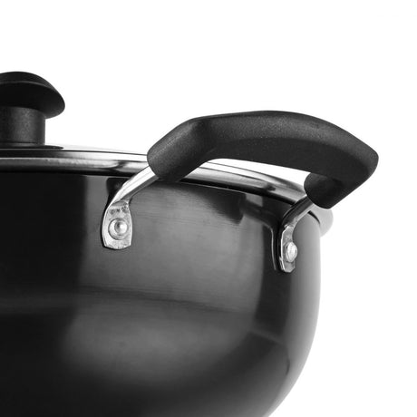 Vinod Hanos Non-Stick Deep Kadai With Lid 3.1 Ltr