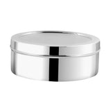 Stainless Steel Spice(Masala) Box/Dabba/Organiser with a Stainless Steel Lid and a Separator Plate -7 containers and a small spoon,Silver,Non Toxic, BPA Free- Small