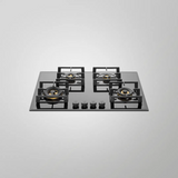 KAFF MFBX 764 Built-in Hob 4 Full Brass Burners Square Drip Tray Auto Ignition