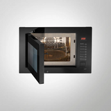 KAFF KMW 8A BLK Full Black Tempered Glass With Touch Controls Built In Microwave