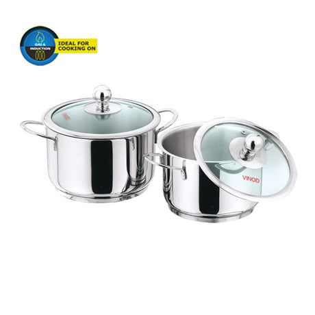 Vinod 2 Pcs Induction Friendly Tuscany Cookware Set