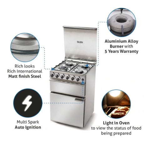 Glen Cooking Range 2012 PLTRAI Stainless Steel Gas Grill