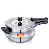 Prestige Deluxe Alpha Svachh Stainless Steel Spillage Control Junior Handi Pressure Cooker, 4 L (Silver) 20268
