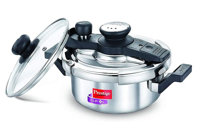 PRESTIGE CLIP ON MINI Svachh STAINLESS STEEL 2 LITRE PRESSURE COOKER 20237