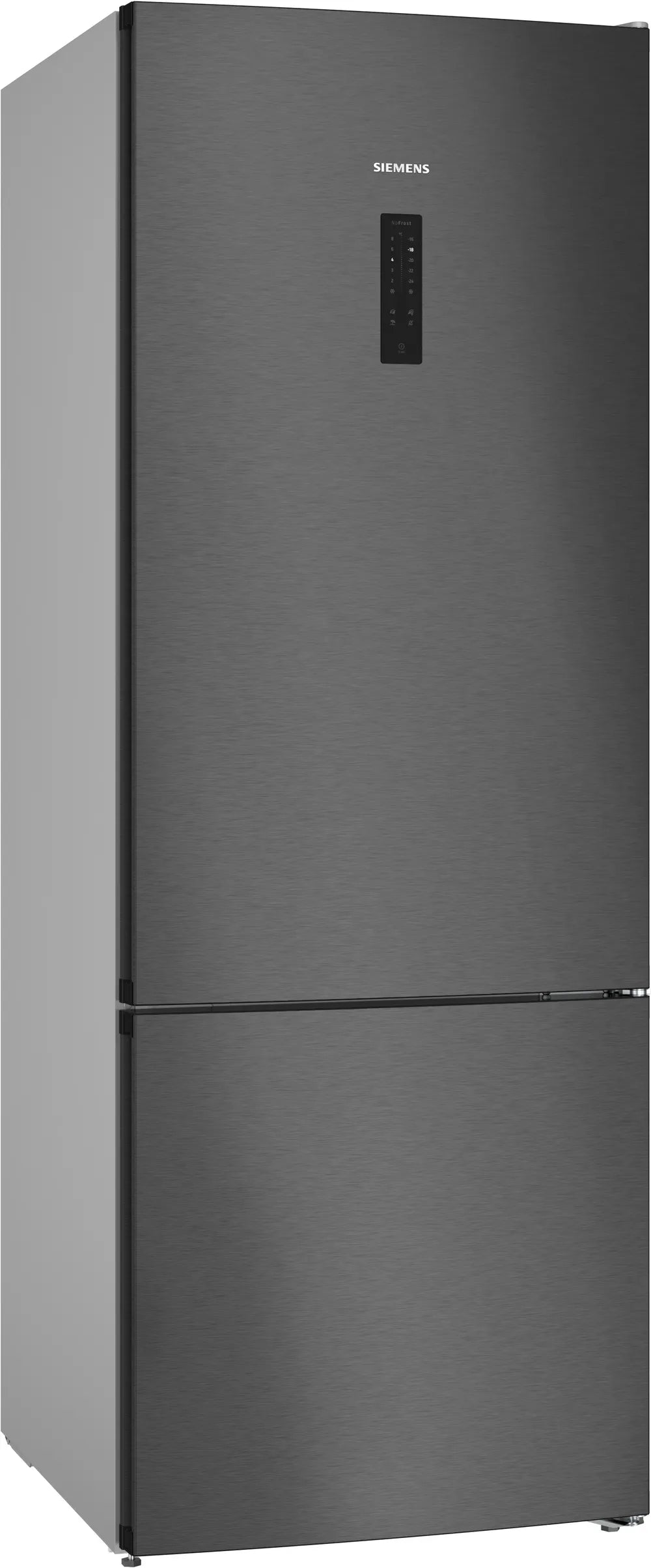 IQ300 Free-Standing Fridge-Freezer With Freezer at Bottom 193 x 70 cm Brushed Black Steel Anti-Fingerprint  KG56NCX41I