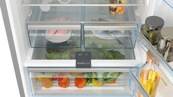 Series 6 559L Free-Standing Fridge-Freezer with Bottom Freezer, Glass Door, Black – KGN56LB42I, Total No Frost, MultiAirflow & SuperCooling