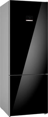 Series 6 559L Free-Standing Fridge-Freezer with Bottom Freezer, Glass Door, Black – KGN56LB42I, Total No Frost, MultiAirflow & SuperCooling