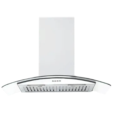 90 Cm Wall Mounted Chimney, GLACE ETB PLUS LTW 903 PB LED