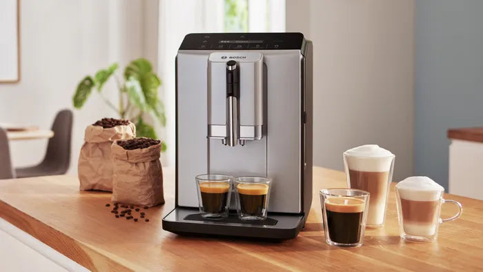 Series 2 Fully automatic coffee machine VeroCafe Silk Silver, Removable water tank TIE20301IN