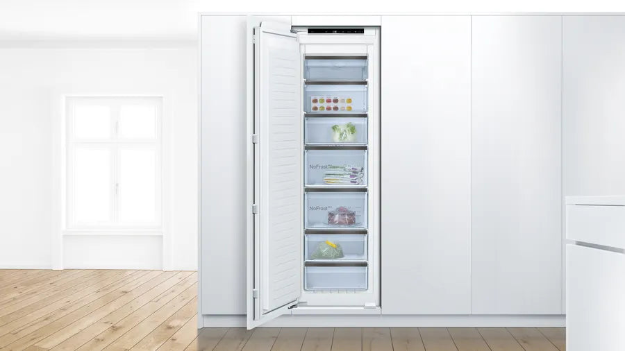 Bosch Series 8 GIN81HD31I 212L Stainless Steel No Frost Built-In Freezer