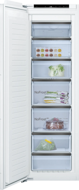 Bosch Series 8 GIN81HD31I 212L Stainless Steel No Frost Built-In Freezer