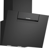 iQ300 Wall-Mounted Cooker Hood 60 cm, Clear Glass Black, iQdrive Motor, Home Connect – LC67KFN60