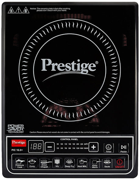 Prestige PIC 16.0+ 1900 Watt Induction Cooktop with Push button