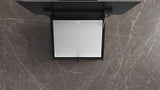 iQ300 Wall-Mounted Cooker Hood 60 cm, Clear Glass Black, iQdrive Motor, Home Connect – LC67KFN60