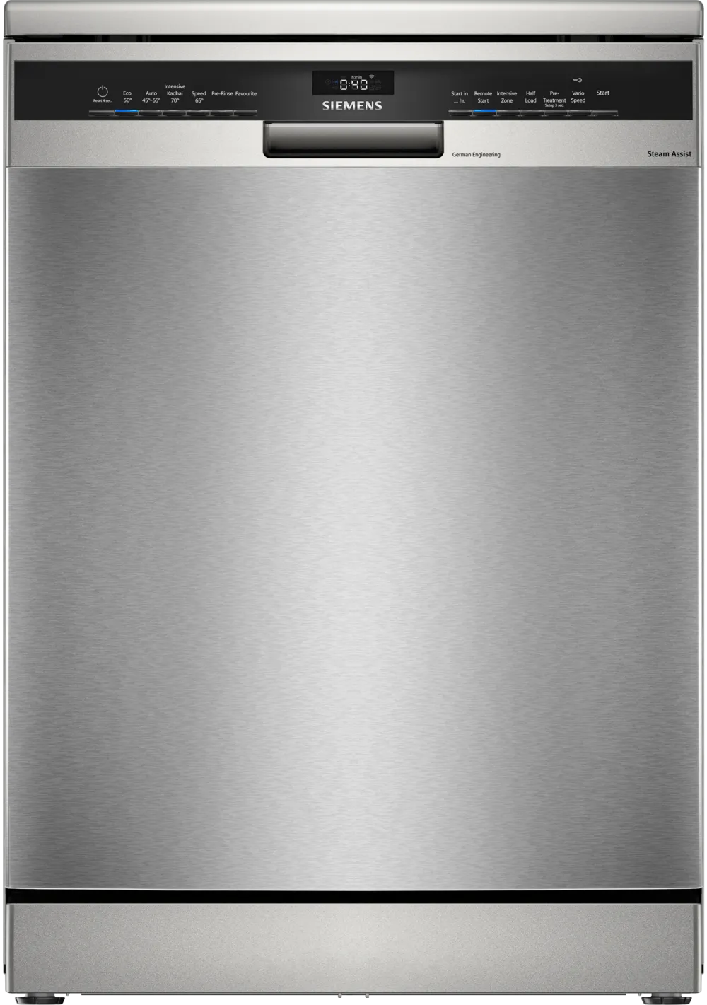 IQ500 14 Place Settings Free-Standing Dishwasher 60 cm Brushed Steel Anti-Fingerprint SN25II00KI (Home Connect)