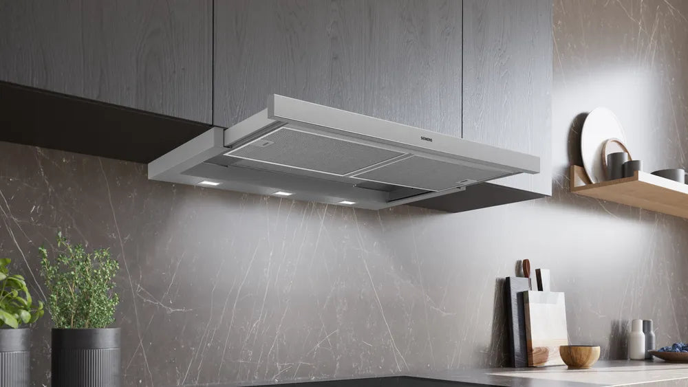 iQ300 telescopic cooker hood 90 cm Silver metallic LI97SA531I