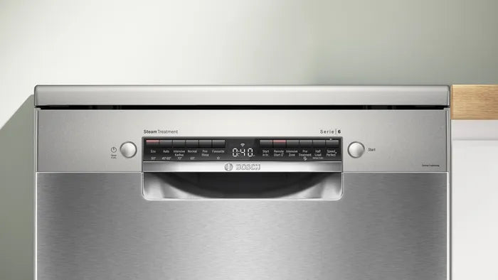Series 6 Bosch free-standing dishwasher 60 cm Brushed steel anti-fingerprint SMS6HMI00I
