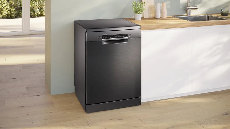 Series 6 Free-Standing Dishwasher 60 cm Brushed black steel anti-fingerprint