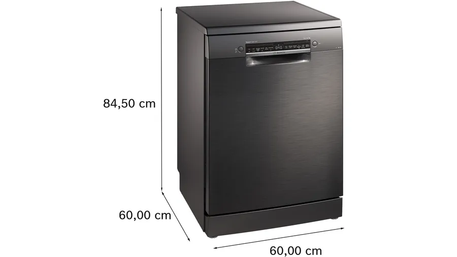 Series 6 Free-Standing Dishwasher 60 cm Brushed black steel anti-fingerprint