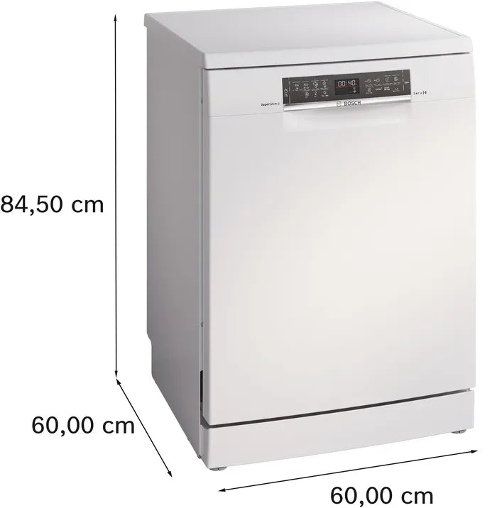 Series 6 Bosch free-standing dishwasher 60 cm White SMS6ZCW37Q
