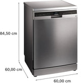 iQ700 15 Place Setting Zeolith Drying  Free-Standing Dishwasher 60 cm Brushed Steel Anti-Fingerprint SN27ZI00VI  (Home Connect)