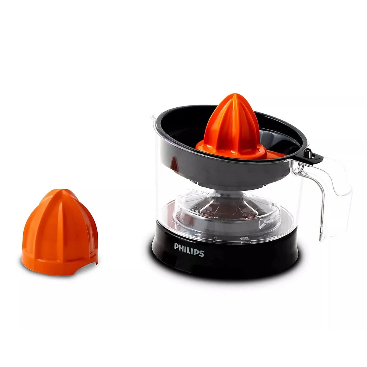 Daily Collection Citrus Press HR2788, 80% Juice Extraction, 2-Way Rotation, Adjustable Pulp Selector, 0.5L Bowl