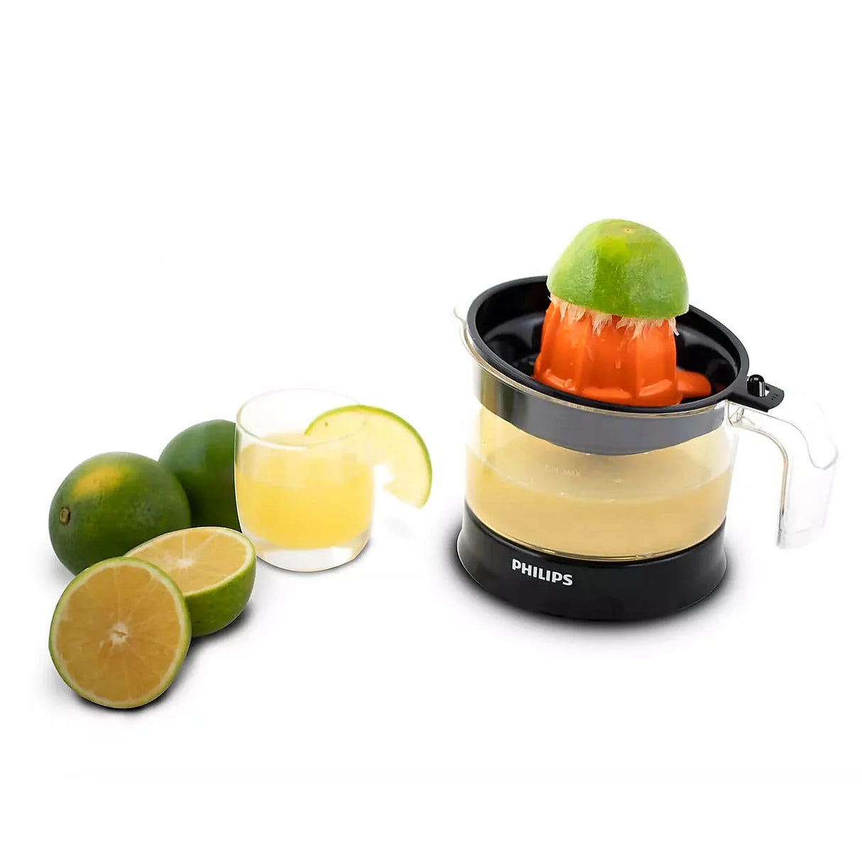 Daily Collection Citrus Press HR2788, 80% Juice Extraction, 2-Way Rotation, Adjustable Pulp Selector, 0.5L Bowl