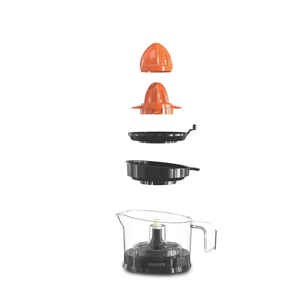 Daily Collection Citrus Press HR2788, 80% Juice Extraction, 2-Way Rotation, Adjustable Pulp Selector, 0.5L Bowl