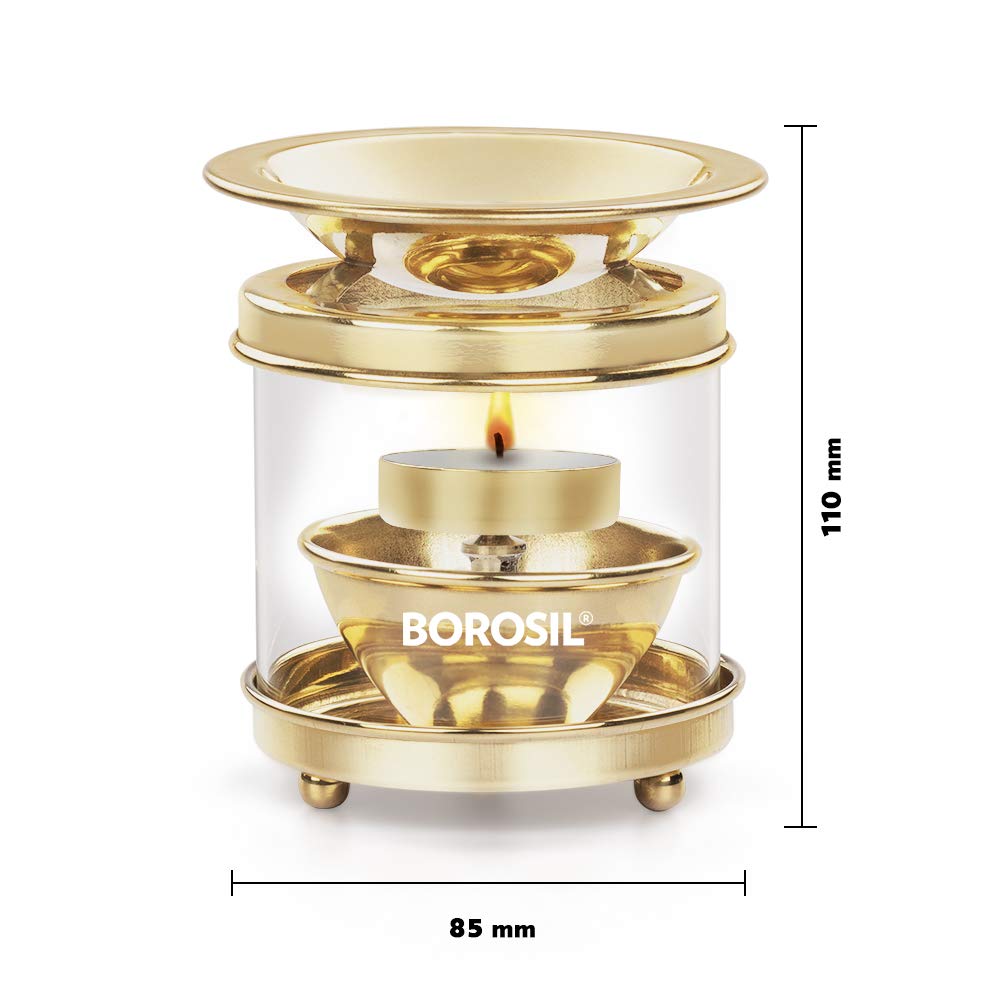 Borosil Medium Brass Diffuser (Multicolour)- HDDBBSP0100