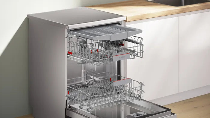 Series 6 15 Place Settings Free-Standing Dishwasher 60 cm SMS6HMI01I – Brushed Steel, Anti-Fingerprint Finish