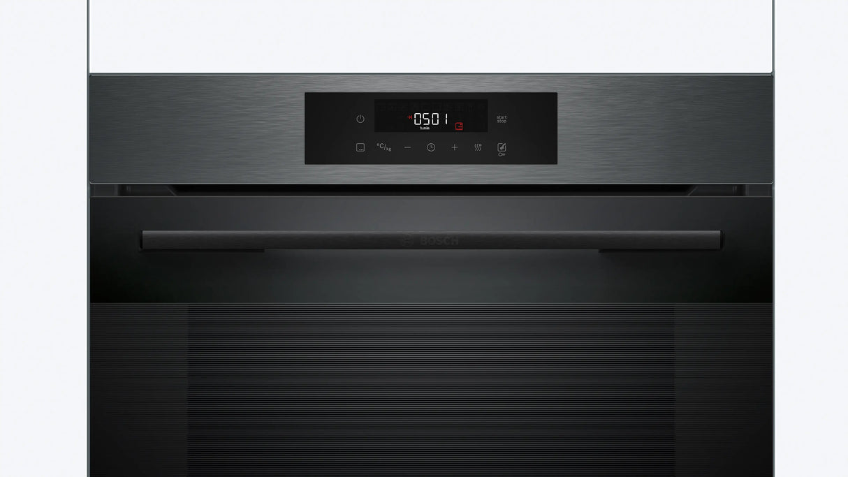 Series 6 Built-In Oven 76L with Air Fry, 3D HotAir & Eco Clean Direct, Black Inox – HJG852YG0I