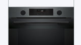 Series 4 Built-In Oven with HotAir Steam & Air Fry 76L, Black Inox – HUA716EG0I