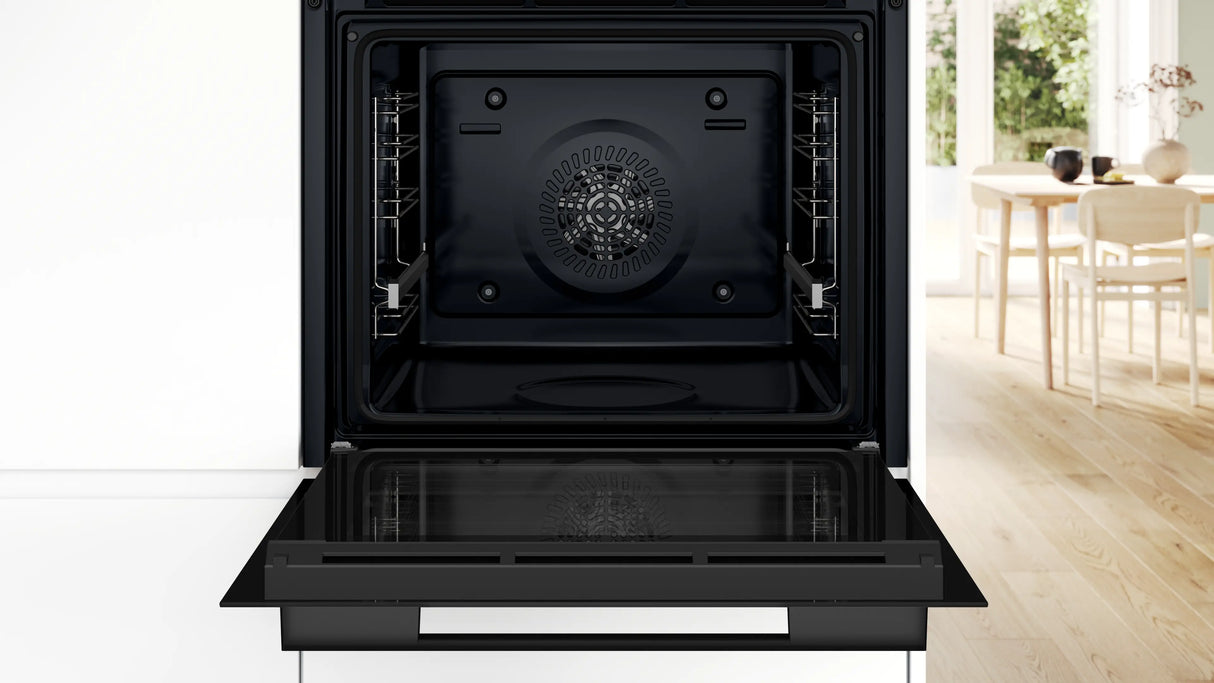 Series 4 Built-in Oven with Steam Function 76L Black HUA716EA0I