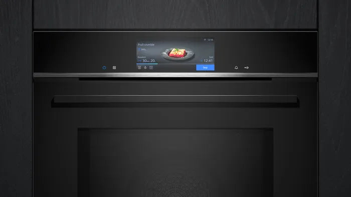 iQ700 Built-in oven with microwave function 60 x 60 cm Black  HM778GNB1I